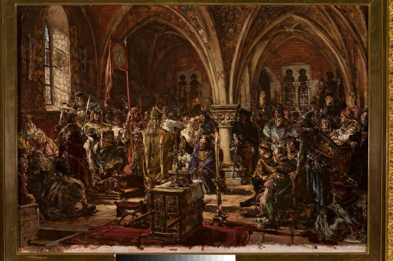 O primeiro Parlamento de Łęczyca, da série « História da civilização na Polônia » - Jan Matejko