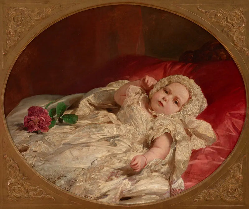 O príncipe Arthur William com sete semanas de idade - Franz Xaver Winterhalter