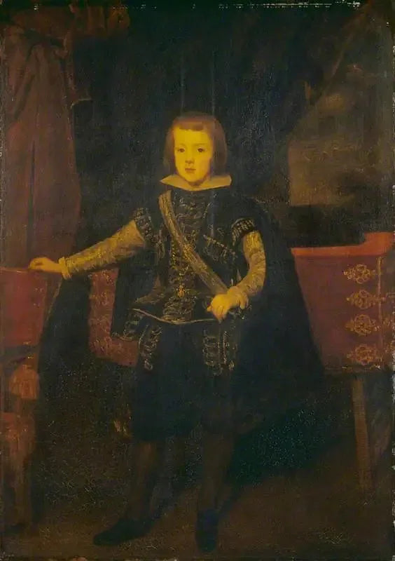 O príncipe Baltasar Carlos em preto e prata - Diego Velázquez