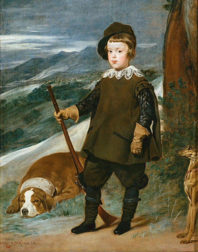 O Príncipe Balthazar Carlos caçador - Diego Velázquez