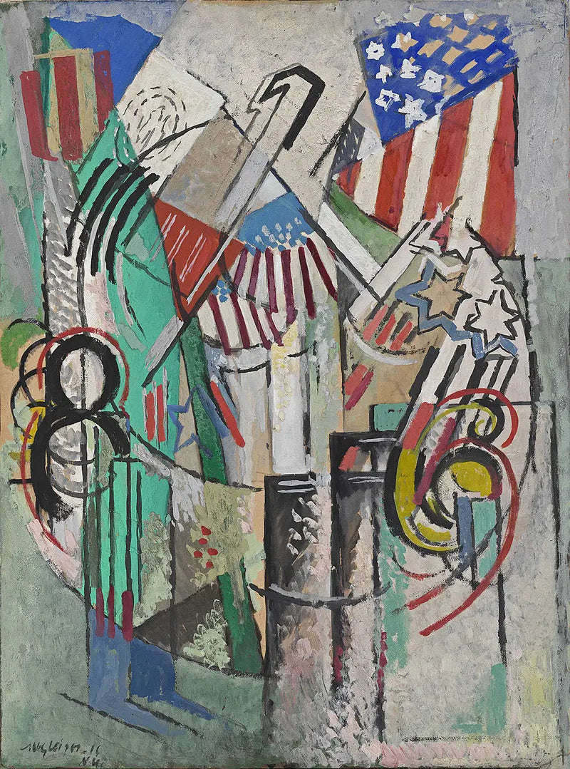 O preço do corte Astor (Les Drapeaux) - Albert Gleizes