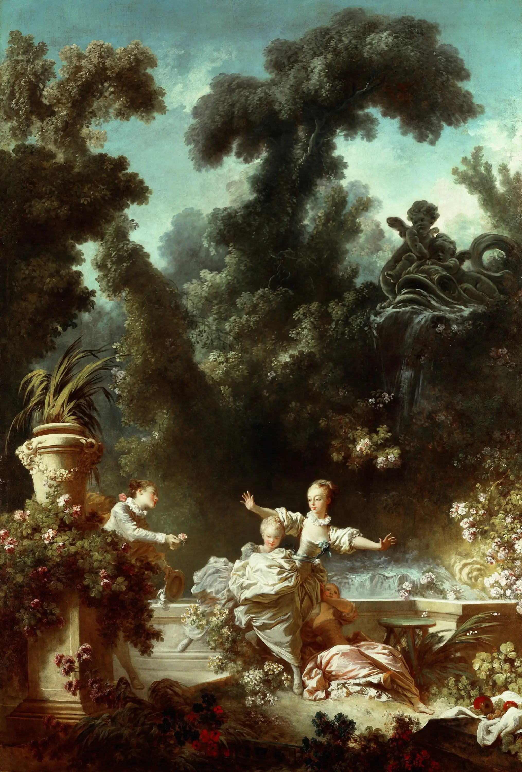 Le progrès de l’amour: la poursuite - Jean-Honoré Fragonard - Alpha Reproduction