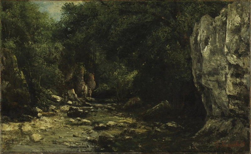 O poço negro - Gustave Courbet