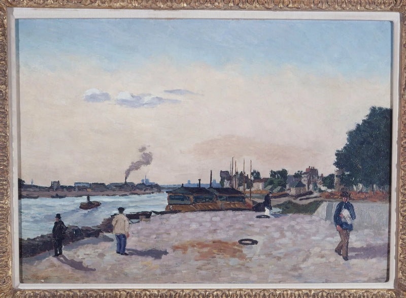 O cais de Bercy, por volta de 1874 - Armand Guillaumin