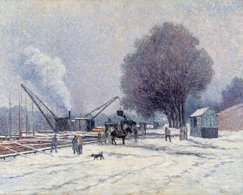 O cais de Boulogne - Maximilien Luce