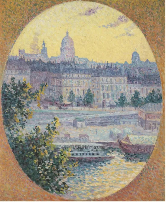 O Cais de Montebello e a colina Sainte-Geneviève - Maximilien Luce