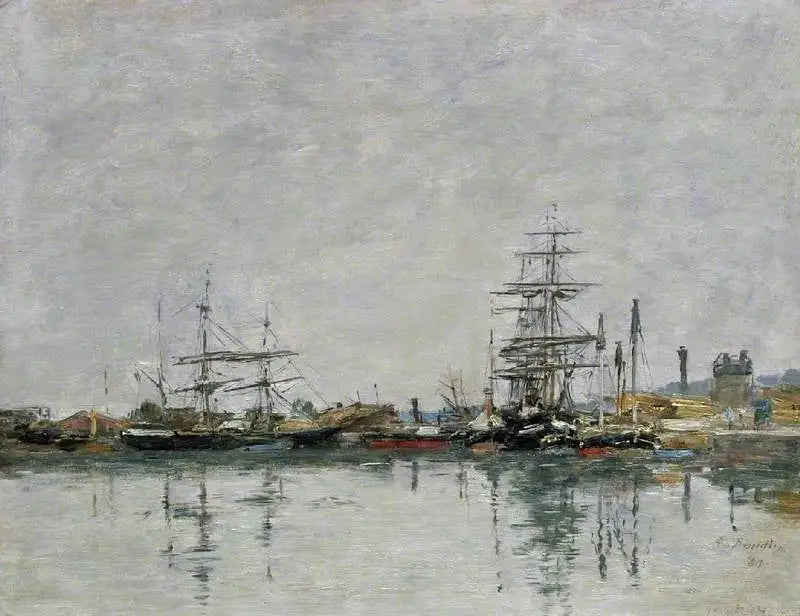 O cais de Havre - Eugène Boudin