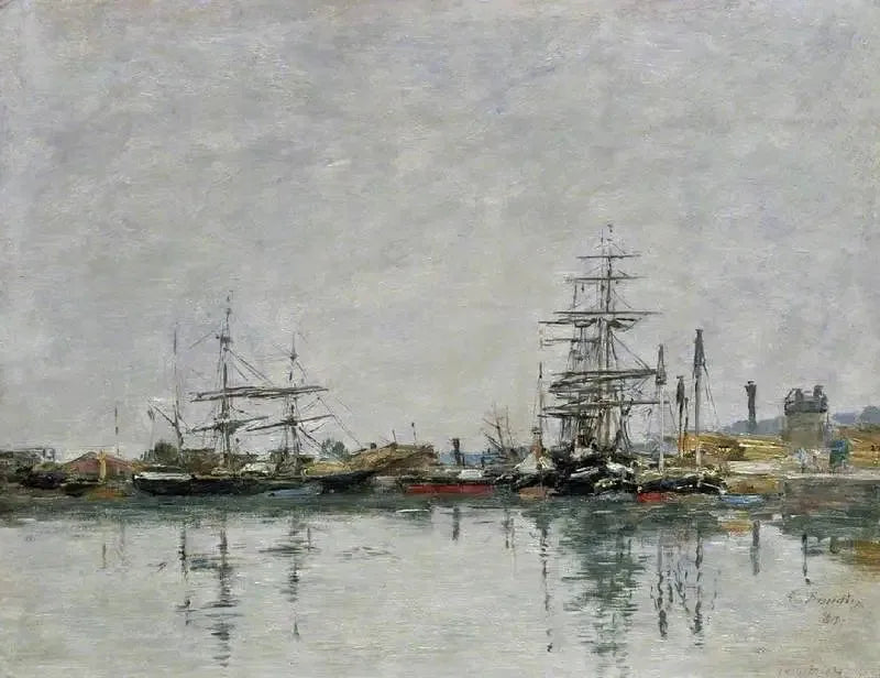 O cais de Havre - Eugène Boudin