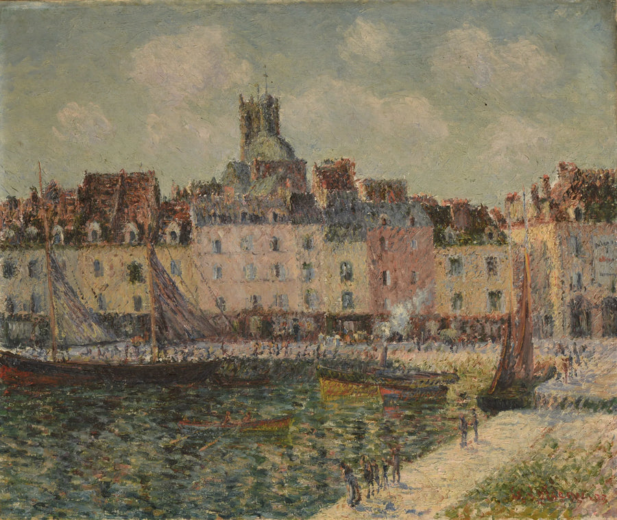 O Quai Duquesne em Dieppe - Gustave Loiseau