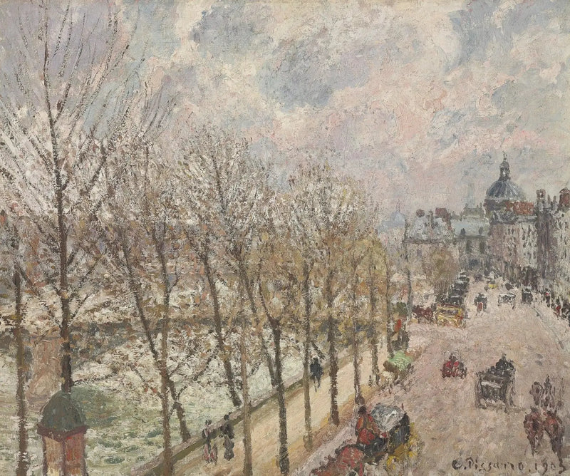 O Quai Malaquais e o instituto, Primavera - Camille Pissarro