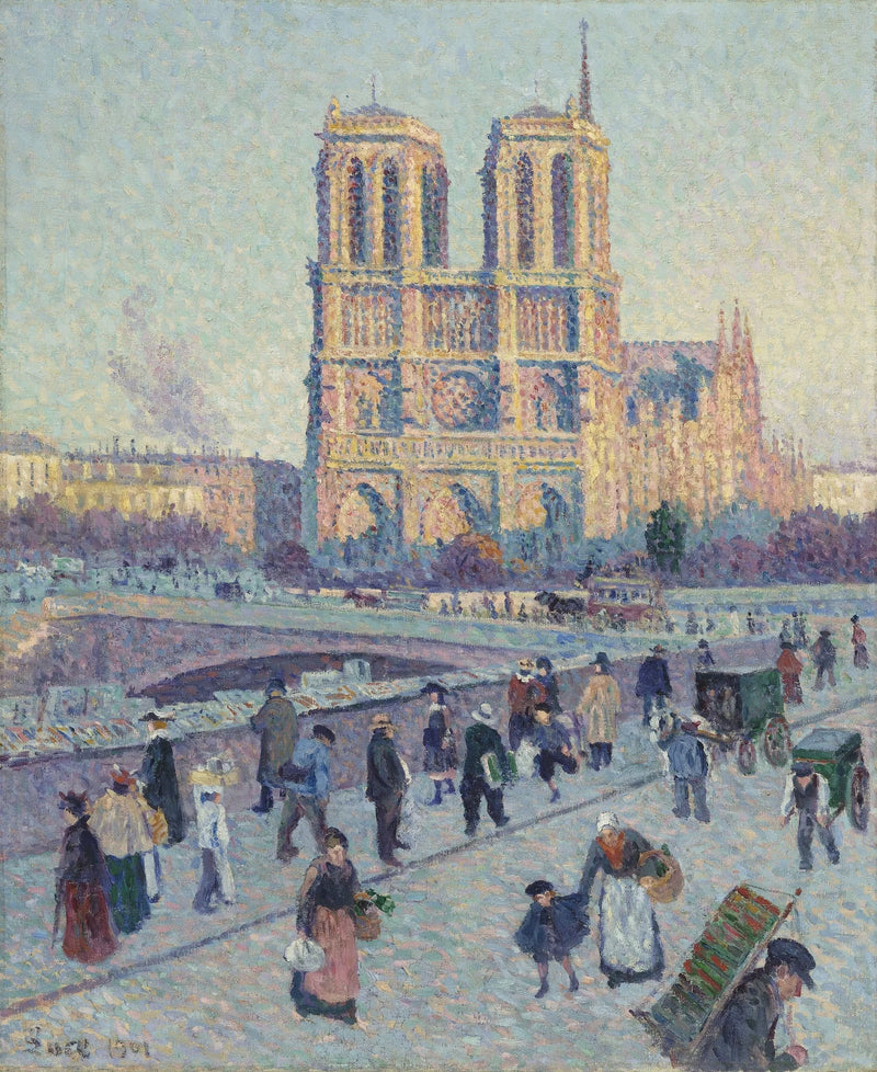 O Quai Saint-Michel e Notre-Dame - Maximilien Luce