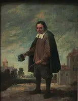 O Queteur com uma chocalho na mão - David Teniers, o Jovem