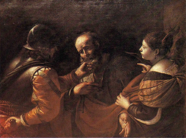 A negação de São Pedro - Mattia Preti