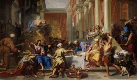 O Refeição na casa de Simon - Jean-Baptiste Jouvenet