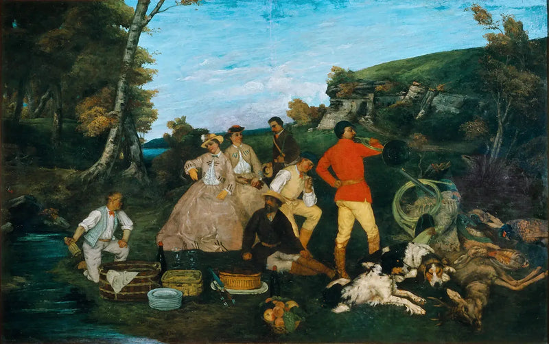 A Refeição de Caça - Gustave Courbet