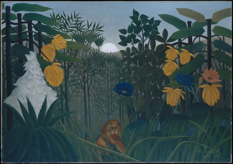 A Refeição do Leão - Henri Rousseau