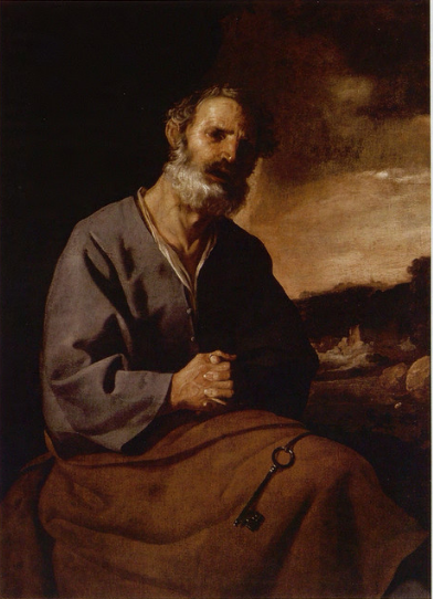 O arrependimento de São Pedro - Francisco de Zurbarán