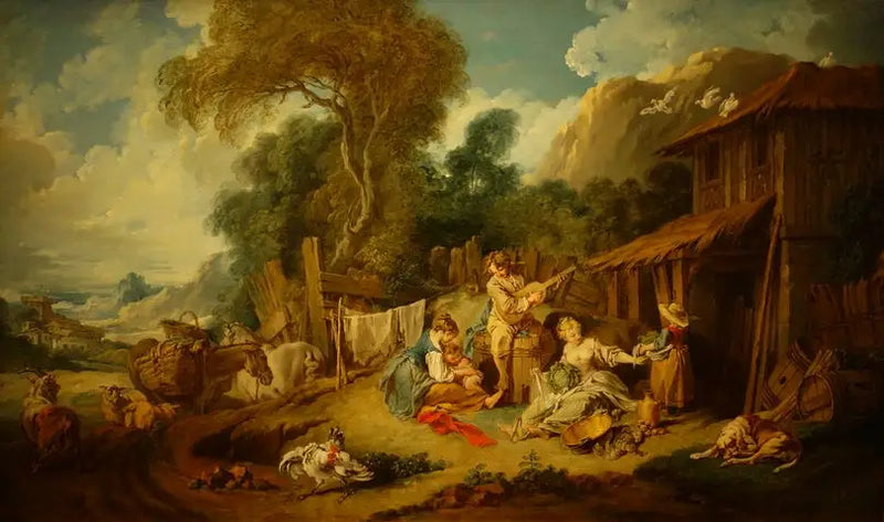 O descanso dos fazendeiros - François Boucher