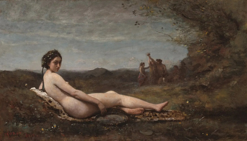 O Descanso - Jean-Baptiste Camille Corot