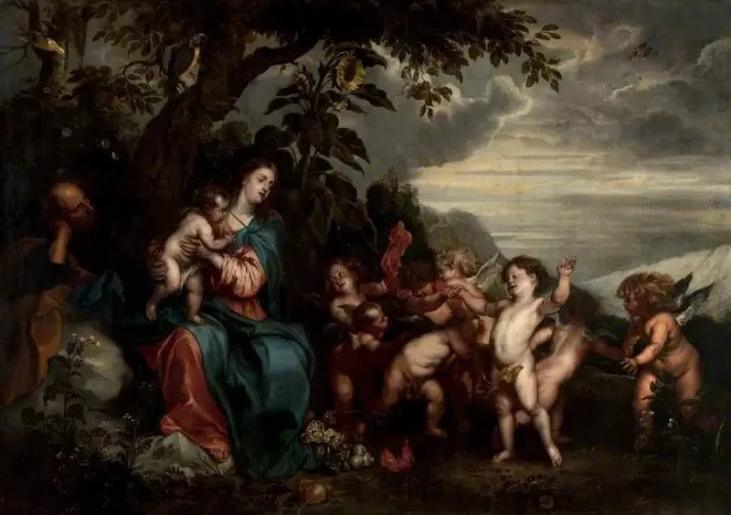 O descanso durante a fuga para o Egito - Antoine van Dyck
