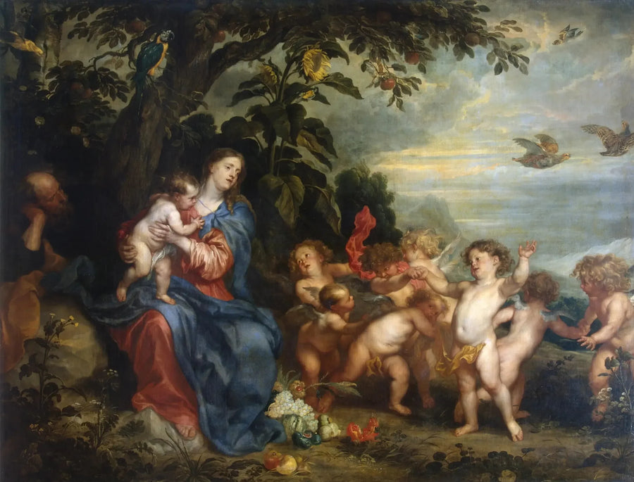 O Descanso durante a fuga para o Egito - Antoine van Dyck