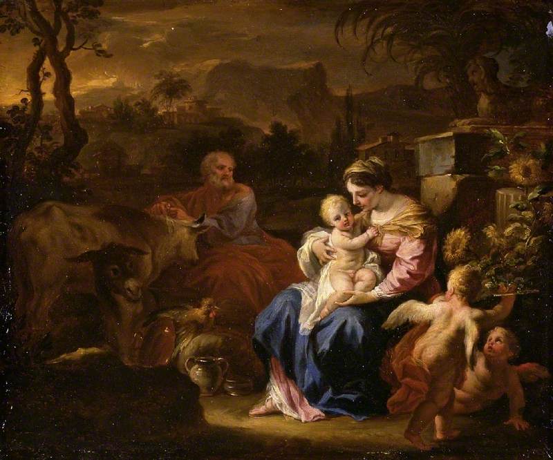 O Descanso durante a fuga para o Egito - Francesco Solimena
