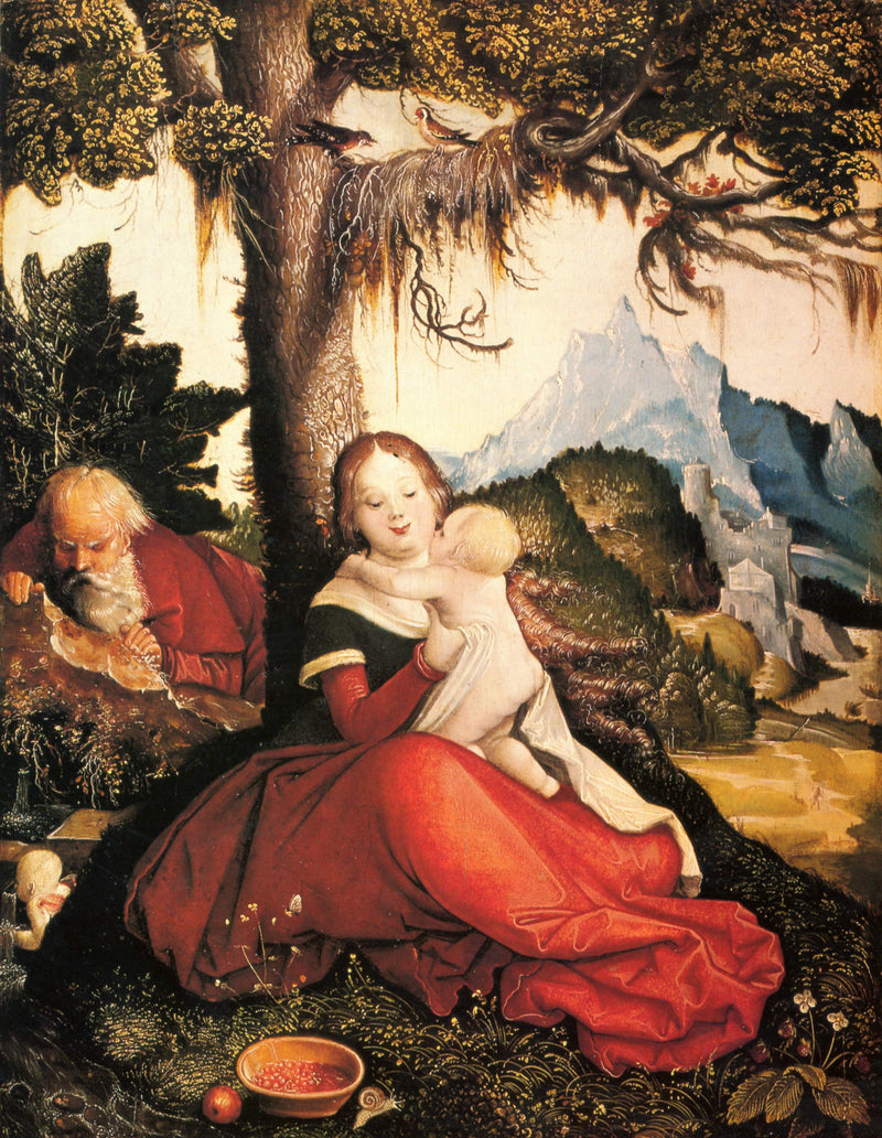O Descanso durante a fuga para o Egito - Hans Baldung Grien