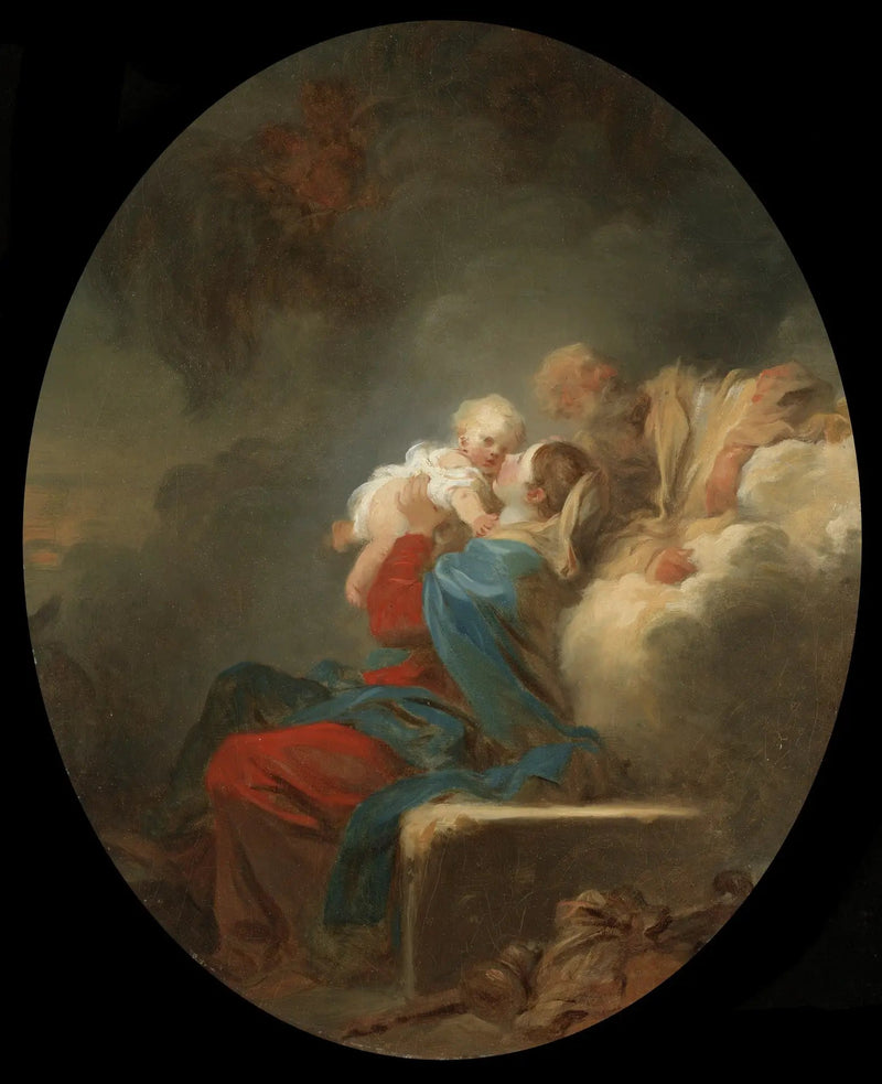 O descanso durante a fuga para o Egito - Jean-Honoré Fragonard