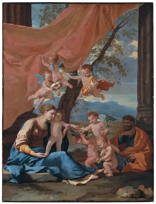 O descanso durante a fuga para o Egito - Nicolas Poussin