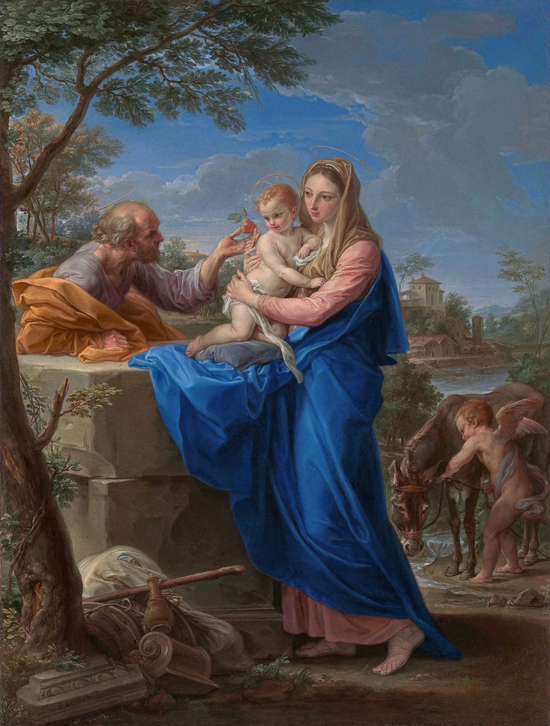 O Descanso durante a fuga para o Egito - Pompeo Batoni