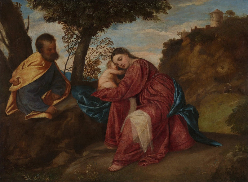 O Descanso durante a fuga para o Egito - Titian