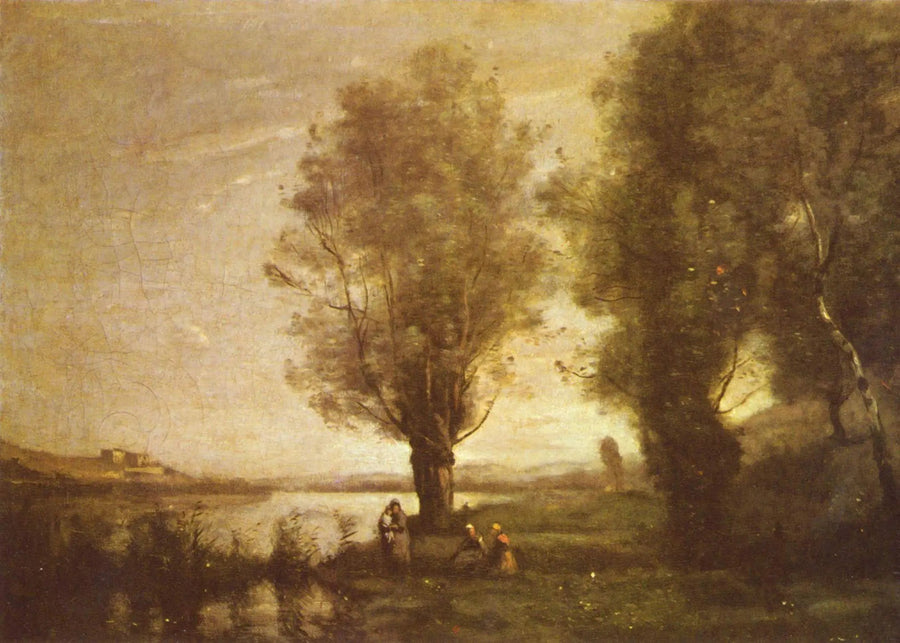 O Descanso sob os Salgueiros - Jean-Baptiste Camille Corot