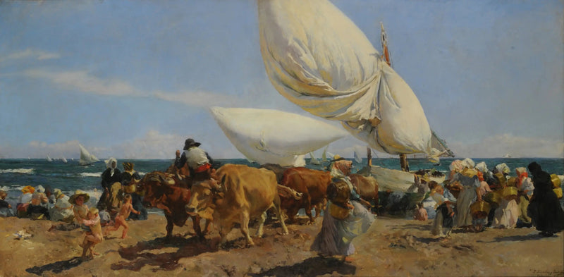 O retorno da pesca - Joaquín Sorolla
