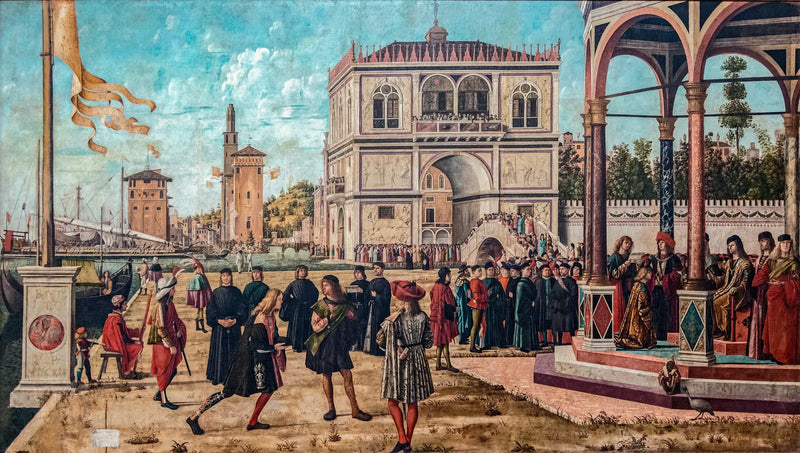 O Retorno dos Embaixadores na Corte da Inglaterra - Vittore Carpaccio
