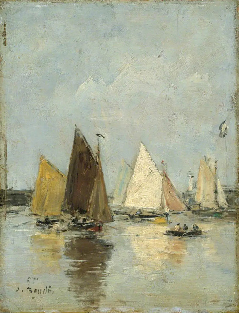 O retorno dos barcos - Eugène Boudin