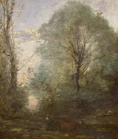 O retorno do pequeno pastor - Jean-Baptiste Camille Corot