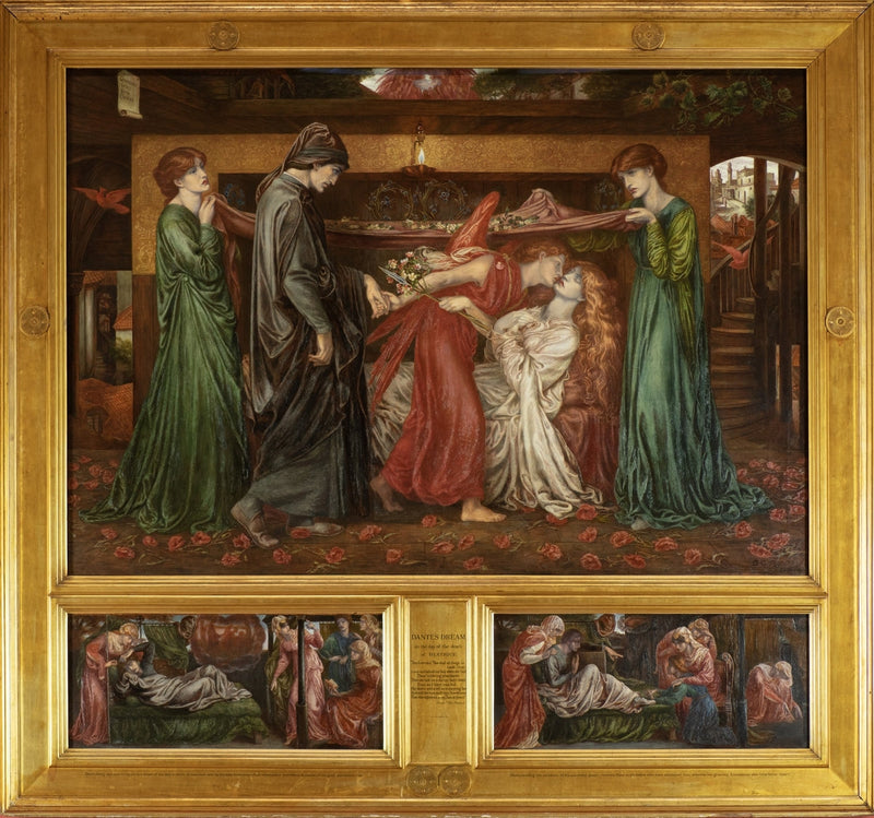 O sonho de Dante no dia da morte de Beatriz - Dante Gabriel Rossetti