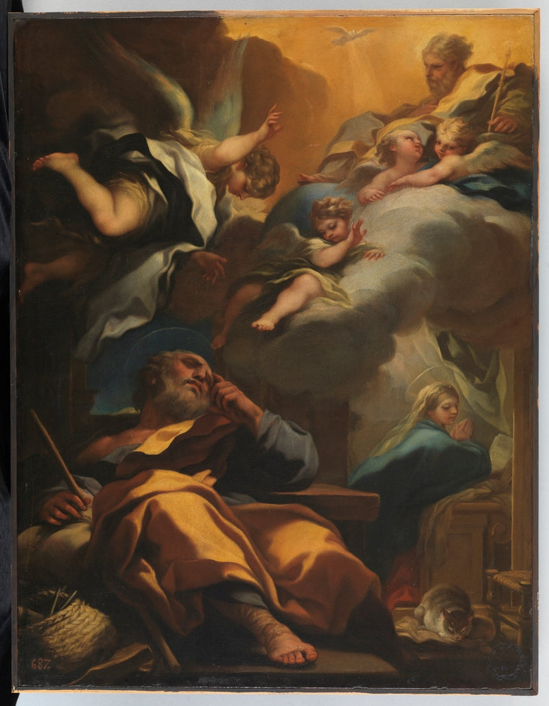 O sonho de São José - Luca Giordano
