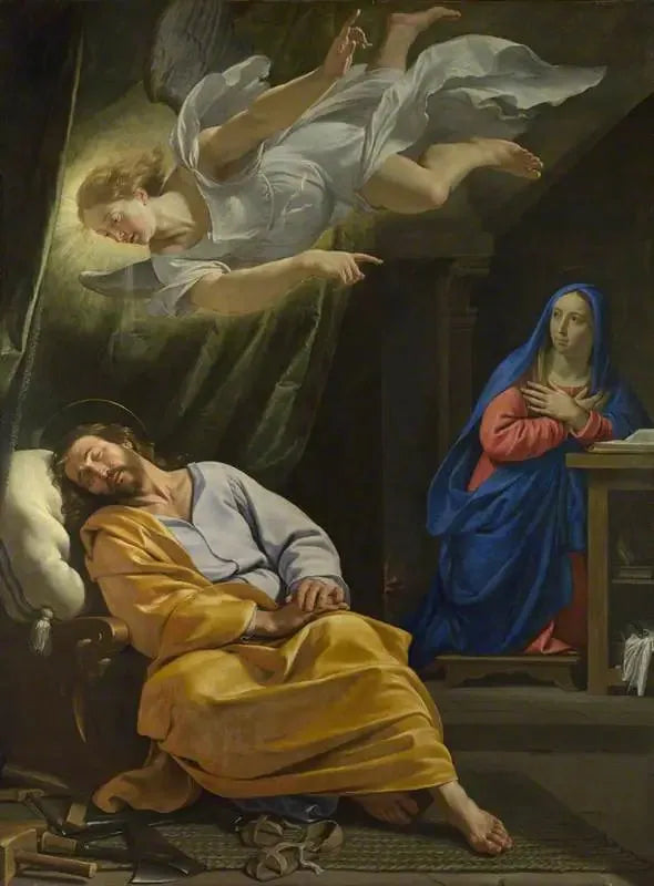 O sonho de São José - Philippe de Champaigne