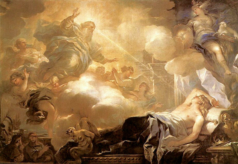 O Sonho de Salomão - Luca Giordano