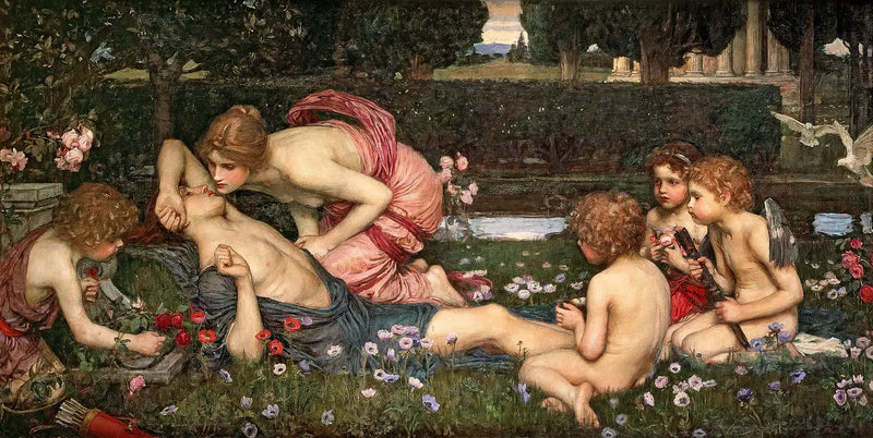 O despertar de Adônis - John William Waterhouse