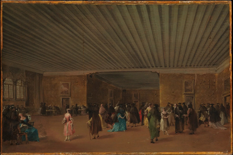 Ridotto Público no Palácio Dandolo - Francesco Guardi
