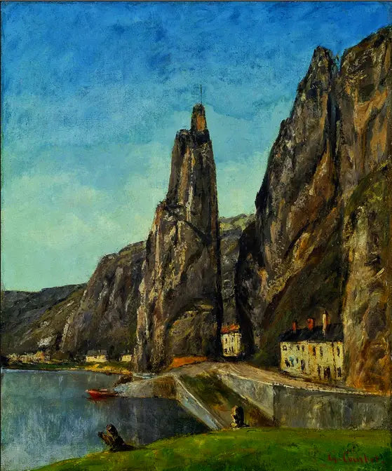 O Rochedo de Bayard, em Dinant - Gustave Courbet