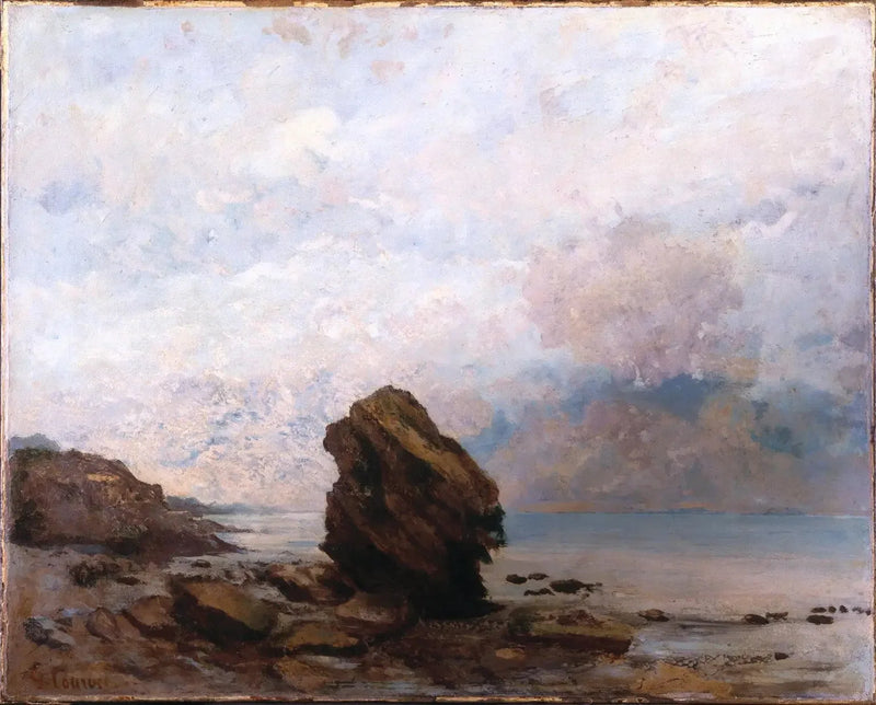 A Rocha Isolada - Gustave Courbet