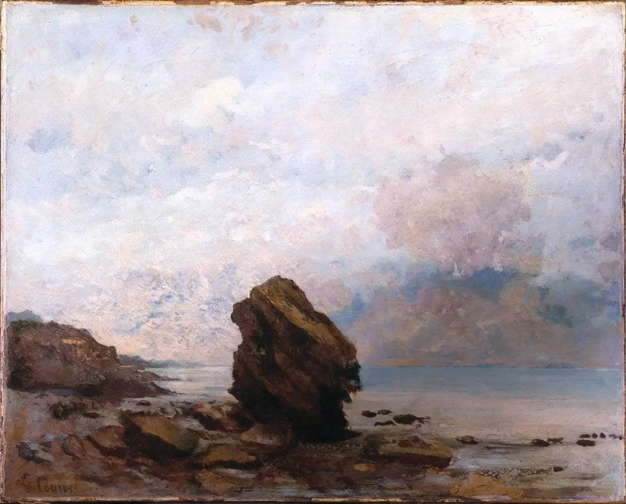 A Rocha Isolada - Gustave Courbet