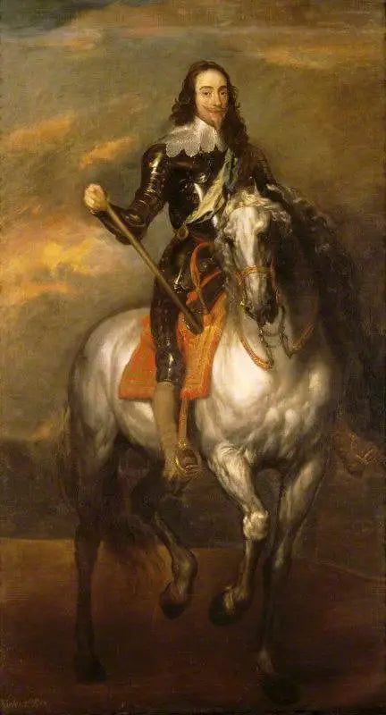 O rei Carlos I (1600-1649) a cavalo - Antoine van Dyck