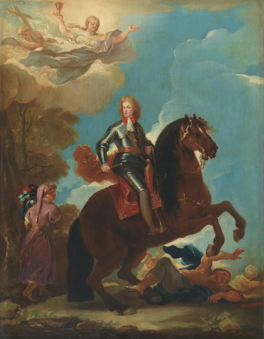 Rei Carlos II da Espanha a Cavalo - Luca Giordano