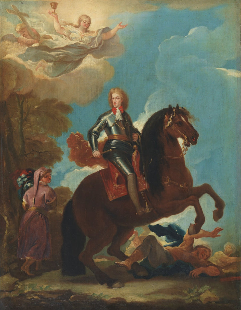 Rei Carlos II da Espanha a Cavalo - Luca Giordano