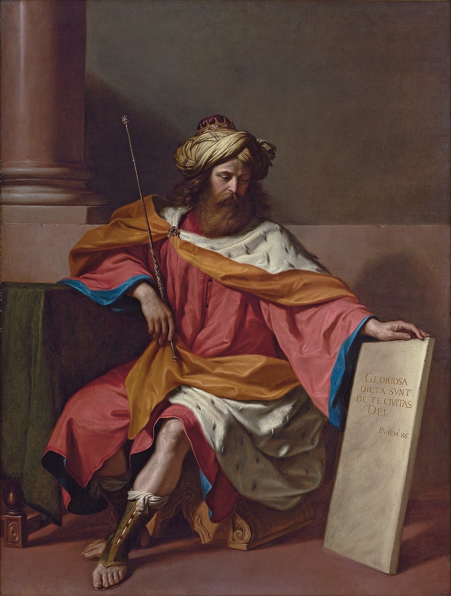 Le roi David - Guercino image 1 reproduction d’œuvre d’art à l’huile