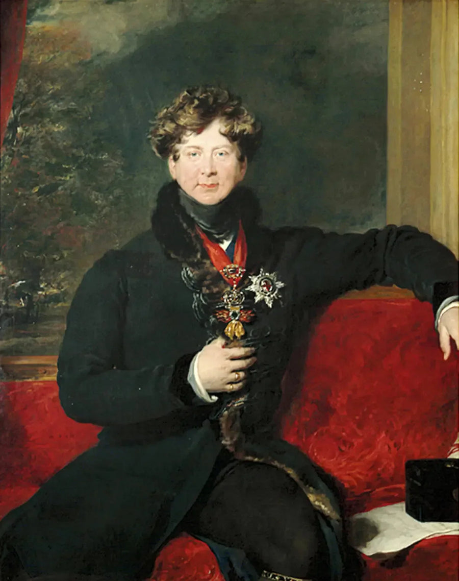 Rei George IV sentado, de traje matinal - Thomas Lawrence